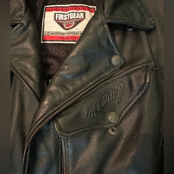 Leather Motorcycle Jacket - Picture 2 of 6
